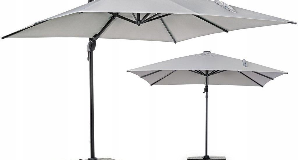 Parasol Ogrodowy Składany Duży Mocny 3,5 Pokrowiec
