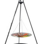 Patelnia Ogniskowa 46Cm Na Trójnogu Viking + Palenisko Ogrodowe Pan 37 60cm