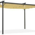Pergola Tarasowa Szara Z Beżowym Poszyciem Irda I 2,9X2,9M
