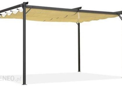 Pergola Tarasowa Szara Z Beżowym Poszyciem Irda I 2,9X2,9M