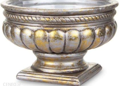 Pigmejka Osłonka Doniczka Ceramiczna Złota Śr. 22Cm