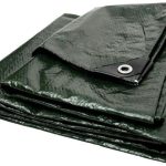 Plandeka Zabezpieczająca Pe 4x5m 70 G/M2 Zielono-Niebieska Z Oczkami