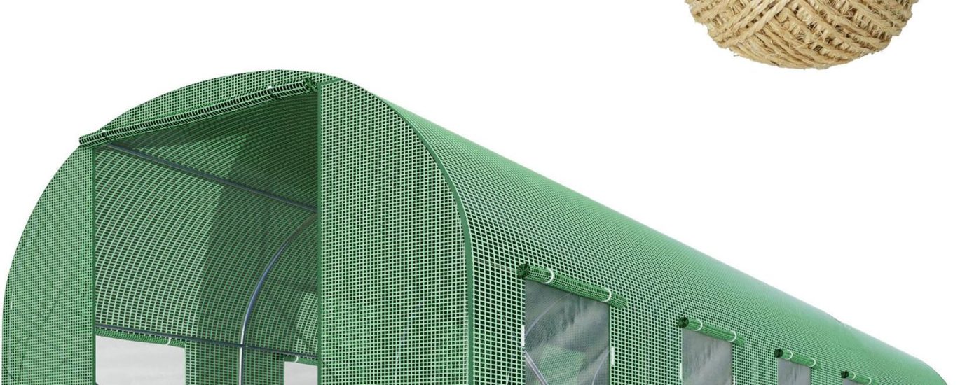Plonos Tunel ogrodowy 3x6m (18m2) biały