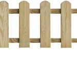Płotek Ogrodowy 114X45/28cm Drewniany Sztachetowy Stelmet
