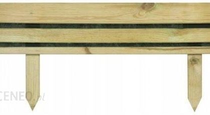 Płotek Trawnikowy Drewniany Palisada Ogrodowa 59Cm