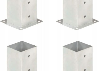 PODSTAWY SŁUPÓW 4 SZT METALOWE 101MM