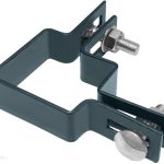 Polargos Obejma Słupka 5cm X 5cm Narożna Antracyt Mat