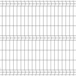 POLBRAM Panel ogrodzeniowy 3D antracyt, 152×250 cm, drut 3.2 mm