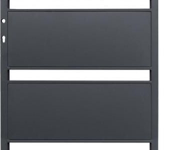 Polbram Steel Group Furtka Leda 0,9×1,58m Ocynk Antracyt Prawa