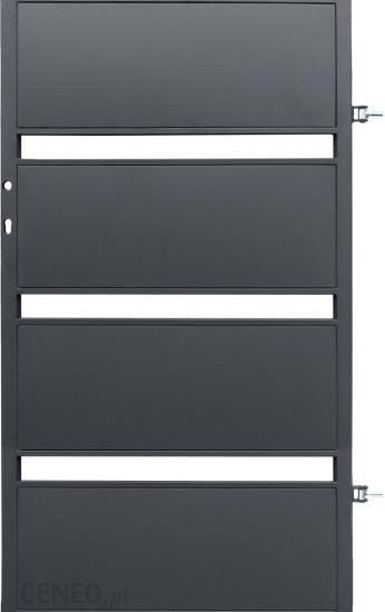 Polbram Steel Group Furtka Leda 0,9×1,58m Ocynk Antracyt Prawa