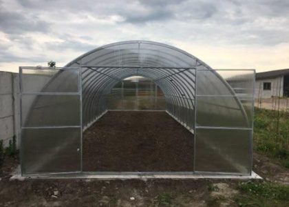 PoliPro Szklarnia Tunel 4x12m Poliwęglan 6mm prof 20x40mm wysokość: 2,30m