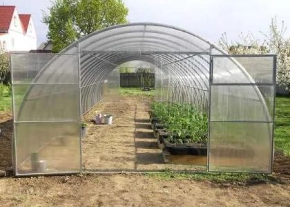 PoliPro Szklarnia Tunel 4x4m Poliwęglan 4mm prof 20x40mm wysokość: 2,30m