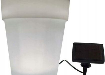 Polux Lampka Solarna Doniczka Śr. 17cm 3Xled