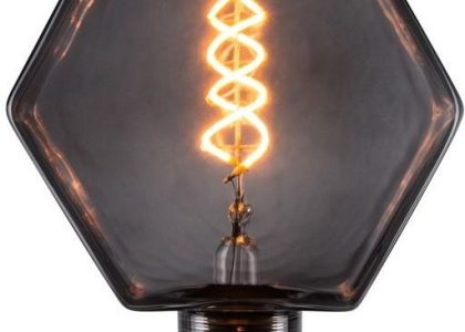 Polux Przydymiona żarówka geometryczna DecoVintage LB16 LED E27 sześciokąt 4W 50lm 230V biała ciepła (317896)