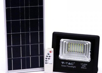 Projektor Led Solarny VTac 12W Ip65 Vt25W 4000K 550Lm