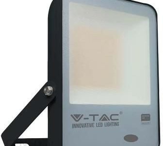 Projektor Led V-Tac 100W Czujnik Światła Samsung Chip 100Lm/W Czarny Vt-117 6500K 10000Lm