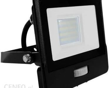 Projektor Led V-Tac 20W Samsung Chip Czujnik Ruchu Czarny Przewód 1M Vt-128S-1 4000K 1510Lm
