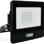 Projektor Led V-Tac 20W Samsung Chip Czujnik Ruchu Czarny Z Mufą Vt-128S 6500K 1510Lm