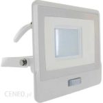 Projektor Led V-Tac 30W Samsung Chip Czujnik Ruchu Biały Przewód 1M Vt-138S-1 6400K 2340Lm