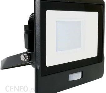 Projektor Led V-Tac 30W Samsung Chip Czujnik Ruchu Czarny Z Mufą Vt-138S 4000K 2340Lm