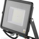 Projektor Led V-Tac 50W Samsung Chip Slim Czarny Vt-56 6500K 5750Lm