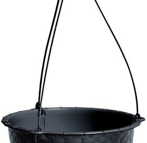 Prosperplast Doniczka Ratolla Round W Fi 243 mm H 160 Antracyt Drlw240