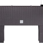 Prosperplast Skrzynka Balkonowa Z Systemem Nawadniania Rato Case High Drt600h 25x60cm umbra