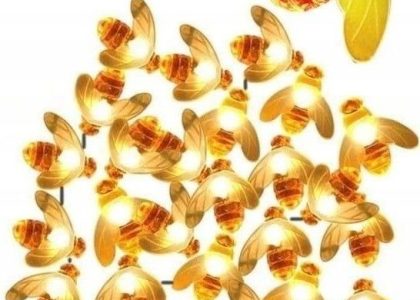 Pszczółki Girlanda Lampki na baterie 40 Led 5 metr