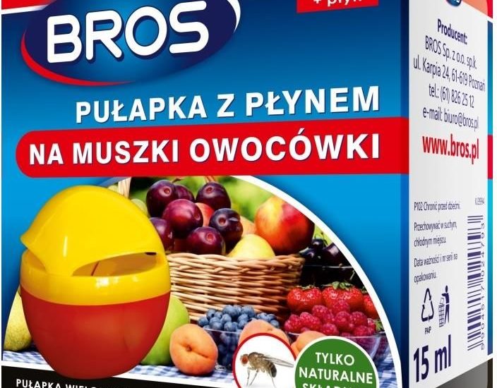 Pułapka Na Muszki Owocówki Z Płynem Bros