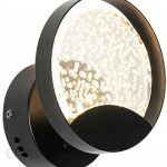 Lampa Qazqa Designerska Lampa Ścienna Czarna Z Led Patric