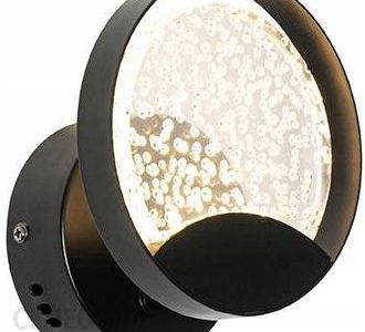 Lampa Qazqa Designerska Lampa Ścienna Czarna Z Led Patric