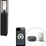 Qazqa Smart Buitenlamp Zwart 80 Cm Ip44 Incl. St64 Charlois
