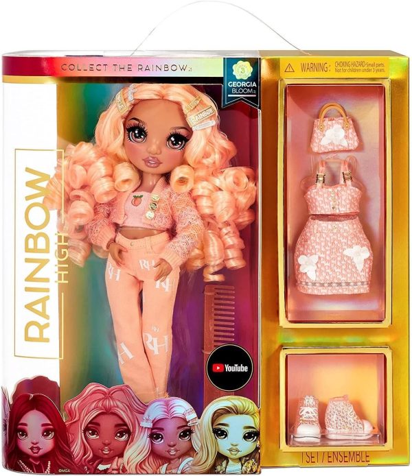 Rainbow High Peach Georgia Bloom Fashion Doll Lalka Modowa seria 3 575740