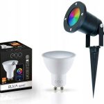 Reflektor Ogrodowy Wbijany + Gu10 Led Rgb Tuya