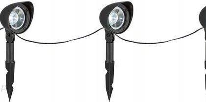 Reflektory Solarne 3 Szt. Led Łańcuch Dł. 5m