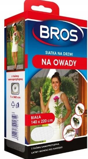Siatka Na Drzwi Na Owady 140X220 Biała