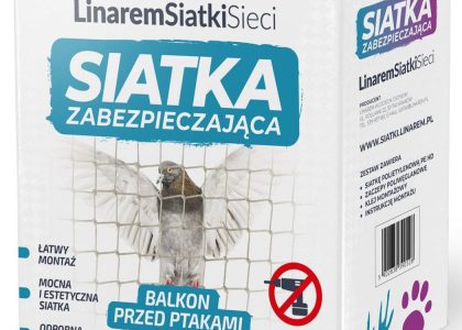 Siatka Na Ptaki Bez Wiercenia. Siatka Na Balkon 2X3M Montaż Bezinwazyjny.