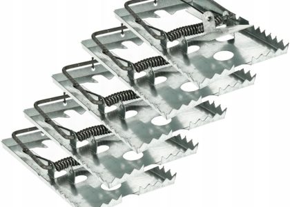 Silna Metalowa Pułapka Łapka Na Szczury Myszy 5X