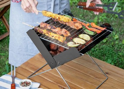 Składany I Przenośny Mini Grill Na Węgiel Drzewny Foldecue Innovagoods