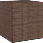 Skrzynia Ogrodowa Vidaxl Na Poduszki Ogrodowe Rattan Pe 100X97,5X104 cm Brąz