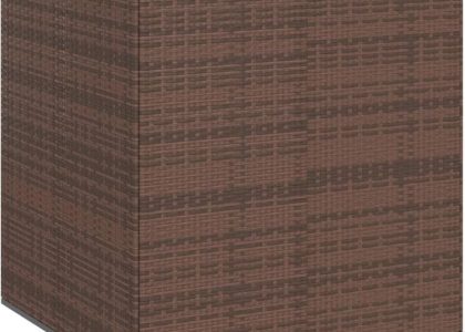 Skrzynia Ogrodowa Vidaxl Na Poduszki Ogrodowe Rattan Pe 100X97,5X104 cm Brąz