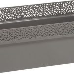 Skrzynka Balkonowa 50X19.5Cm Plastikowa Antracytowa Rosa