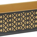 Skrzynka Balkonowa Aztek 19.4X40cm Czarno-Złota Lamela