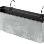 Skrzynka Balkonowa Wisząca Urbi 58X18X19,5cm Betonowa Szara