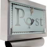 Skrzynka na listy z szybką i tubą na gazety 400613