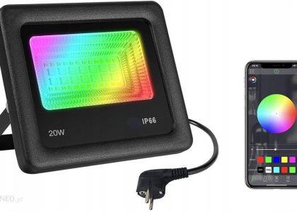 Smart App Rgb Lampa Naświetlacz Led 20W Iluminacja