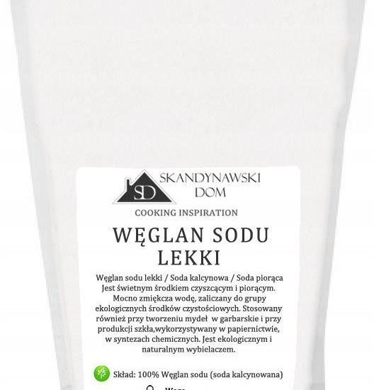 Soda Kalcynowana Węglan Sodu lekki 1kg
