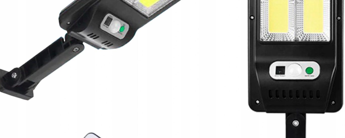 Solar Lampa Solarna Uliczna Latarnia 160Led Uchwyt+Pilot