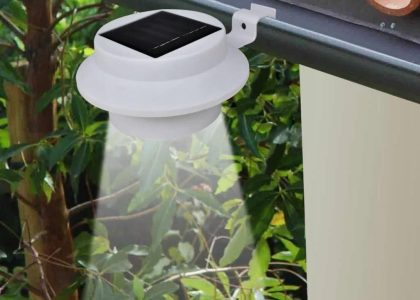 Solarne lampy ogrodzeniowe Led, 12 szt., białe