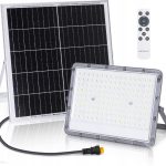 Solarny Naświetlacz Halogen Led 200W Z Pilotem